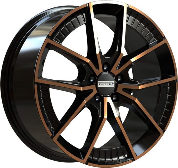 Fondmetal Elatha Black Clearcoat Matt Bronze Machined 8x18 5x112 ET45 CB66,6 R13 800 kg RF19222
