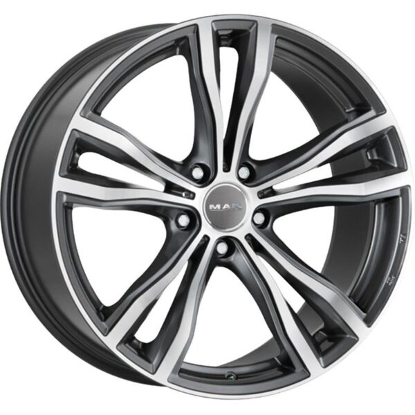 MAK X-Mode Gun Met-Mirror Face 9,5x21 5x112 ET37 CB66,6 60° 1020 kg F9521XMQM37WS1X