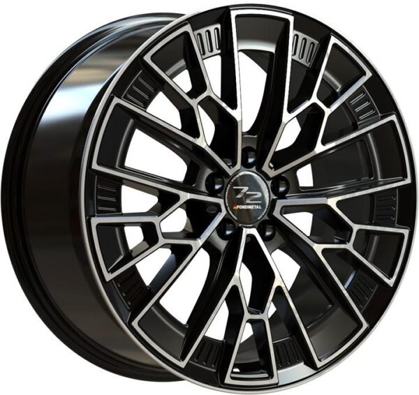 Fondmetal 1972 Glossy Black Machined 9x21 5x114.3 ET40 CB75,0 60° 1050 kg RF19181