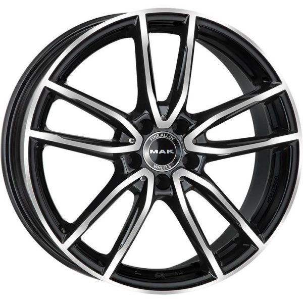 MAK Evo Black Mirror 9x21 5x112 ET45 CB66,6 (Long Bolt) R14 1020 kg F9021EVBM45WS3Y