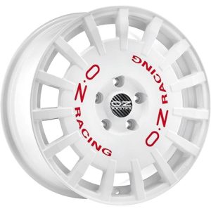 OZ Racing Rally Racing Race White Red Lettering 8x17 5x100 ET35 CB68,1 60° 650 kg W01A3320033