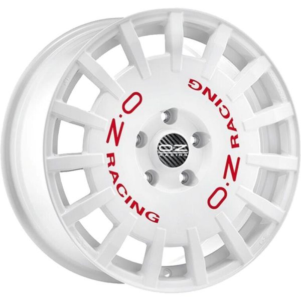 OZ Racing Rally Racing Race White Red Lettering 8x17 5x100 ET35 CB68,1 60° 650 kg W01A3320033