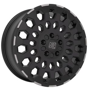 MSW 99 VAN Matt Black Lip Polished 6,5x16 5x120 ET60 CB65,1 R14 1125 kg W19420002TO3