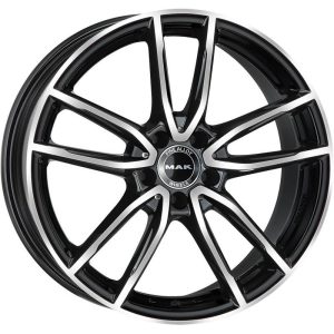 MAK Evo Black Mirror 10x21 5x112 ET52 CB66,6 (Long Bolt) R14 1020 kg F1021EVBM52WS4Y