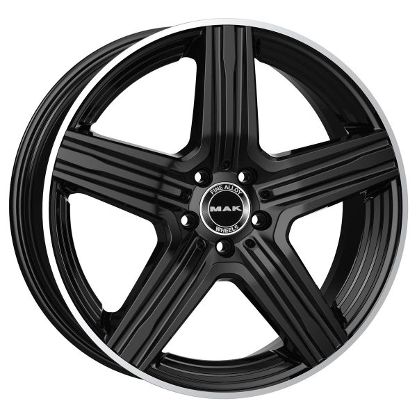 MAK Lewis-D Gloss Black Mirror Ring 9,5x20 5x112 ET57 CB66,6 (Long Bolt) R14 1050 kg F9520EDGL57WS7Y