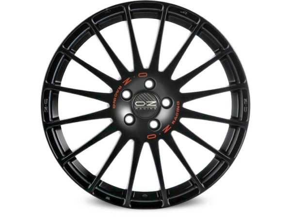 OZ Racing Superturismo GT Matt Black Red Lettering 7x17 5x100 ET38 CB68,1 60° 560 kg W0167220079