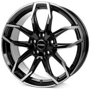 Rial Lucca diamond-black frontpolished 8x18 5x114.3 ET45 CB70,1 60° 750 kg LUC80845B83-1