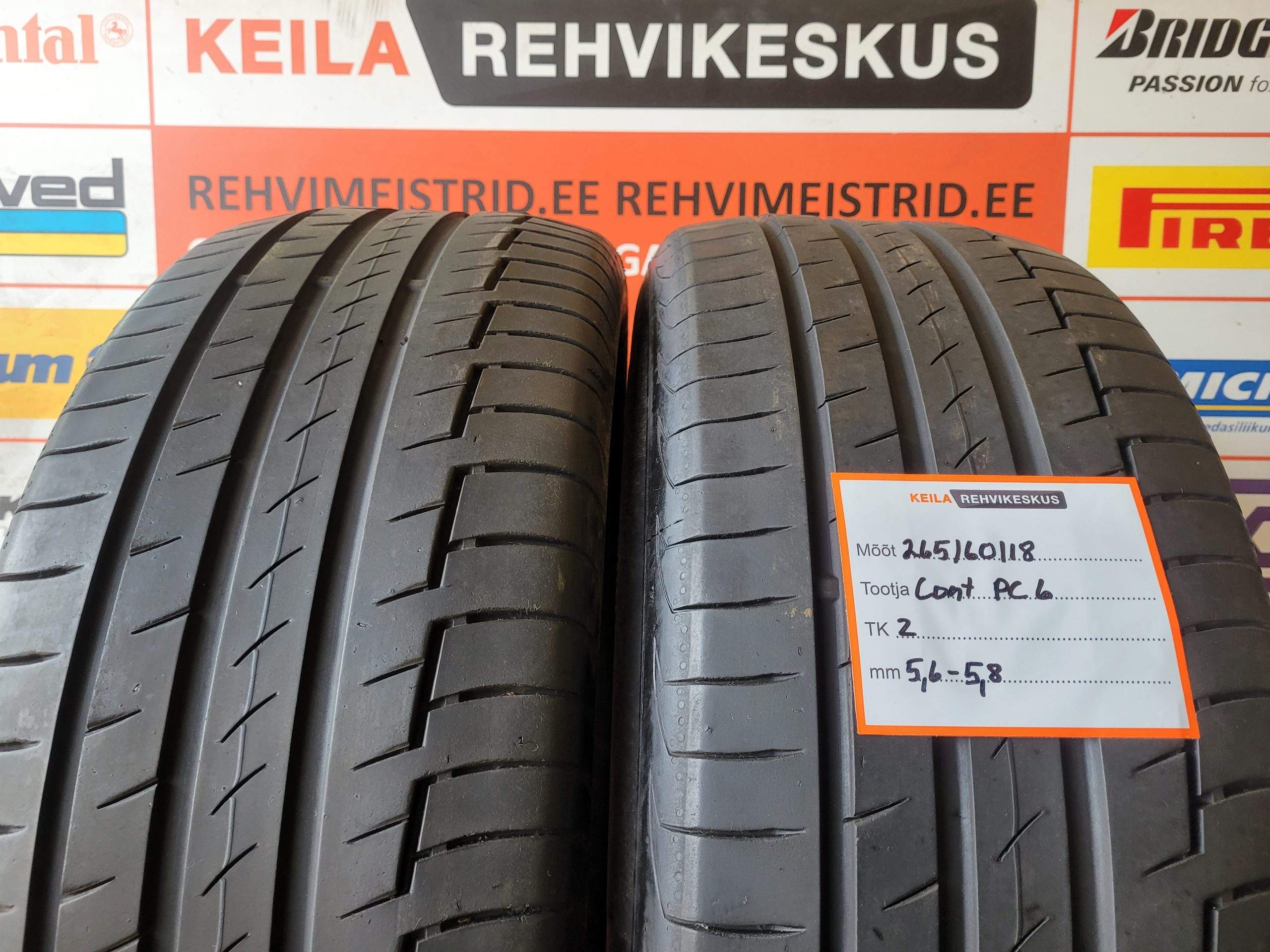 #265/60/18 Continental PremiumContact6