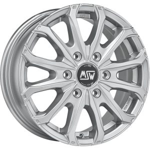 MSW 48 Van 6 Holes Full Silver 6,5x16 6x125 ET68 CB74,1 60° 1350 kg W19341002T09