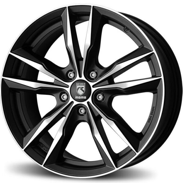 Reds Fast Matt Black polished 6,5x16 5x100 ET40 CB72,3 60° 535 kg WFAE65640500E