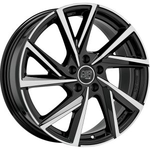 MSW 80-5 Gloss Black Full Polished 8x19 5x112 ET45 CB57,1 R13 780 kg W19381006T56