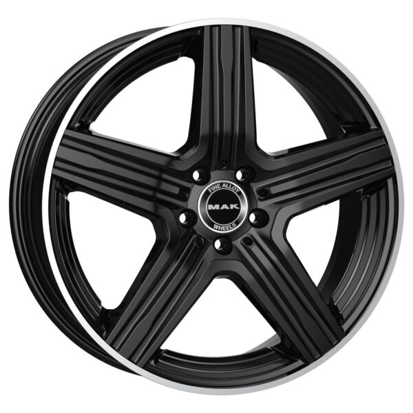MAK Lewis Gloss Black Mirror Ring 10x21 5x112 ET52 CB66,6 (Long Bolt) R14 1050 kg F1021EWGL52WS4Y