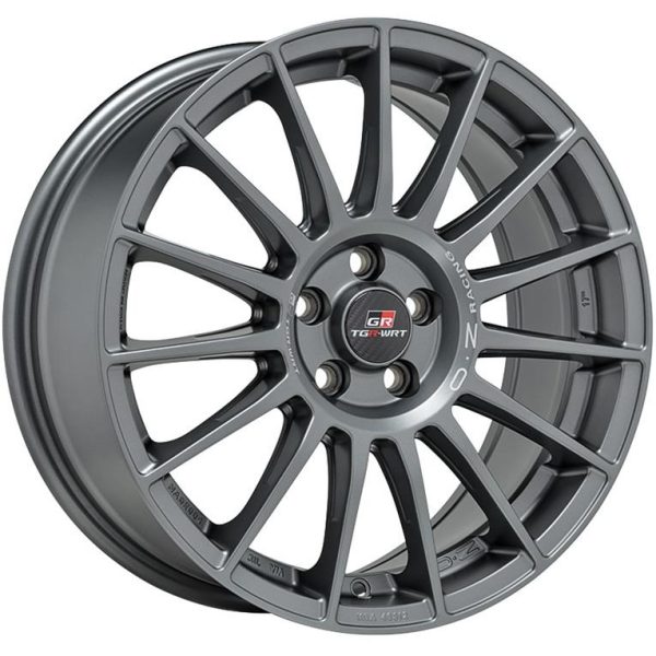 OZ Racing Superturismo TGR-WRT Matt Graphite + Silver Lettering 7,5x17 5x100 ET44 CB68,1 60° 650 kg W01881207TGRRM