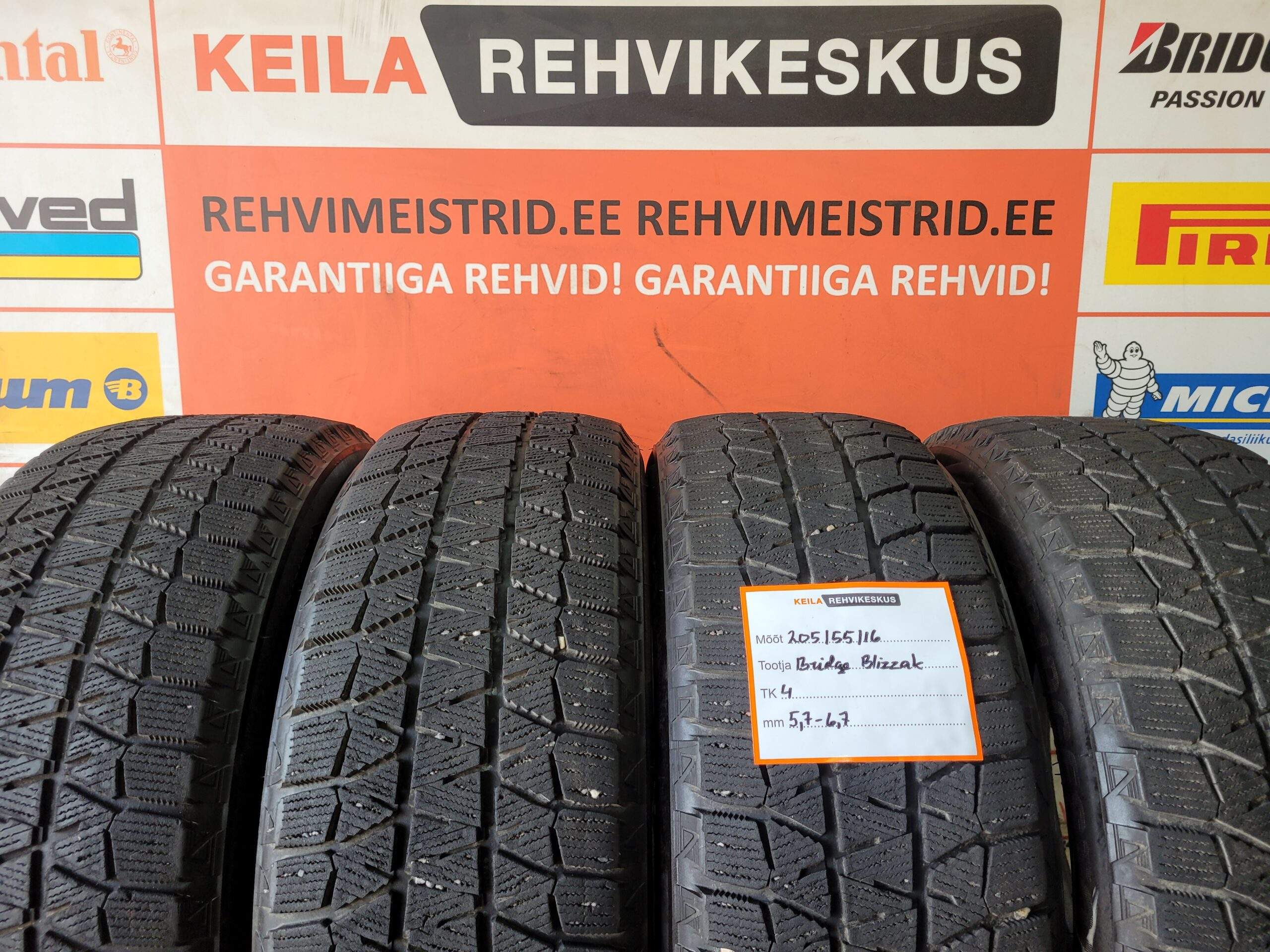 #205/55/16 Bridgestone Blizzak