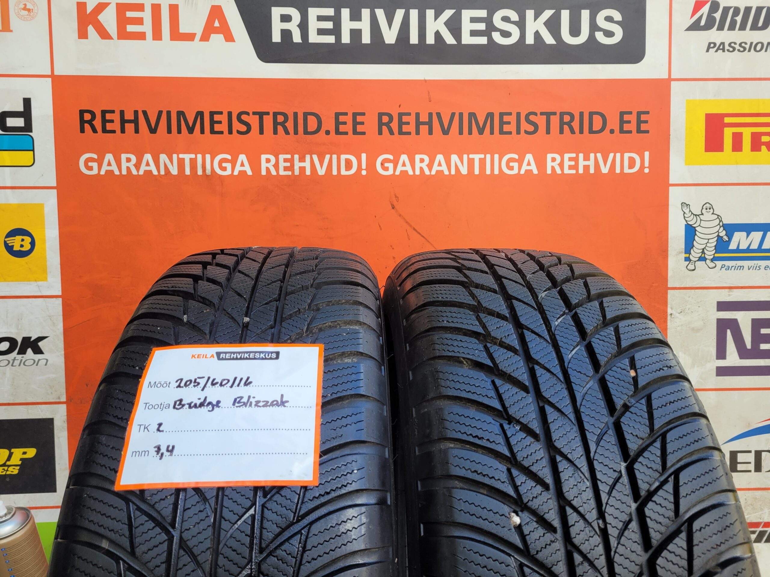 #205/60/16 Bridgestone Blizzak