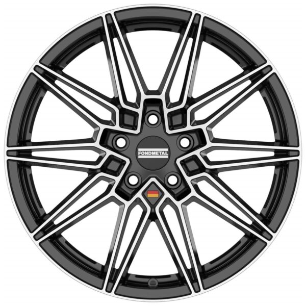 Fondmetal Thoe Glossy Black Machined 8x19 5x112 ET26 CB66,6 60° 775 kg RF18200