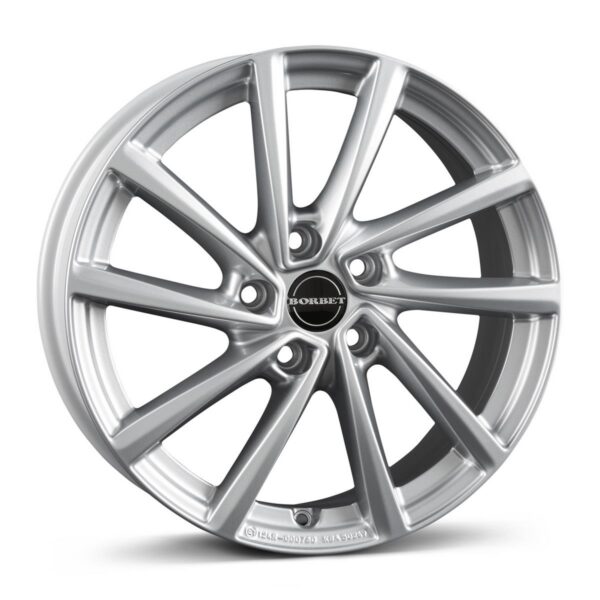 Borbet V Crystal Silver 7x19 5x108 ET47 CB63,4 60° 760 kg 497807