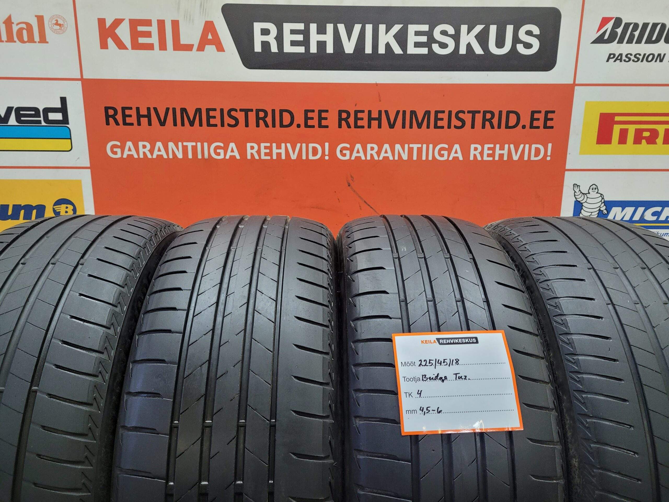 #225/45/18 Bridgestone Turanza