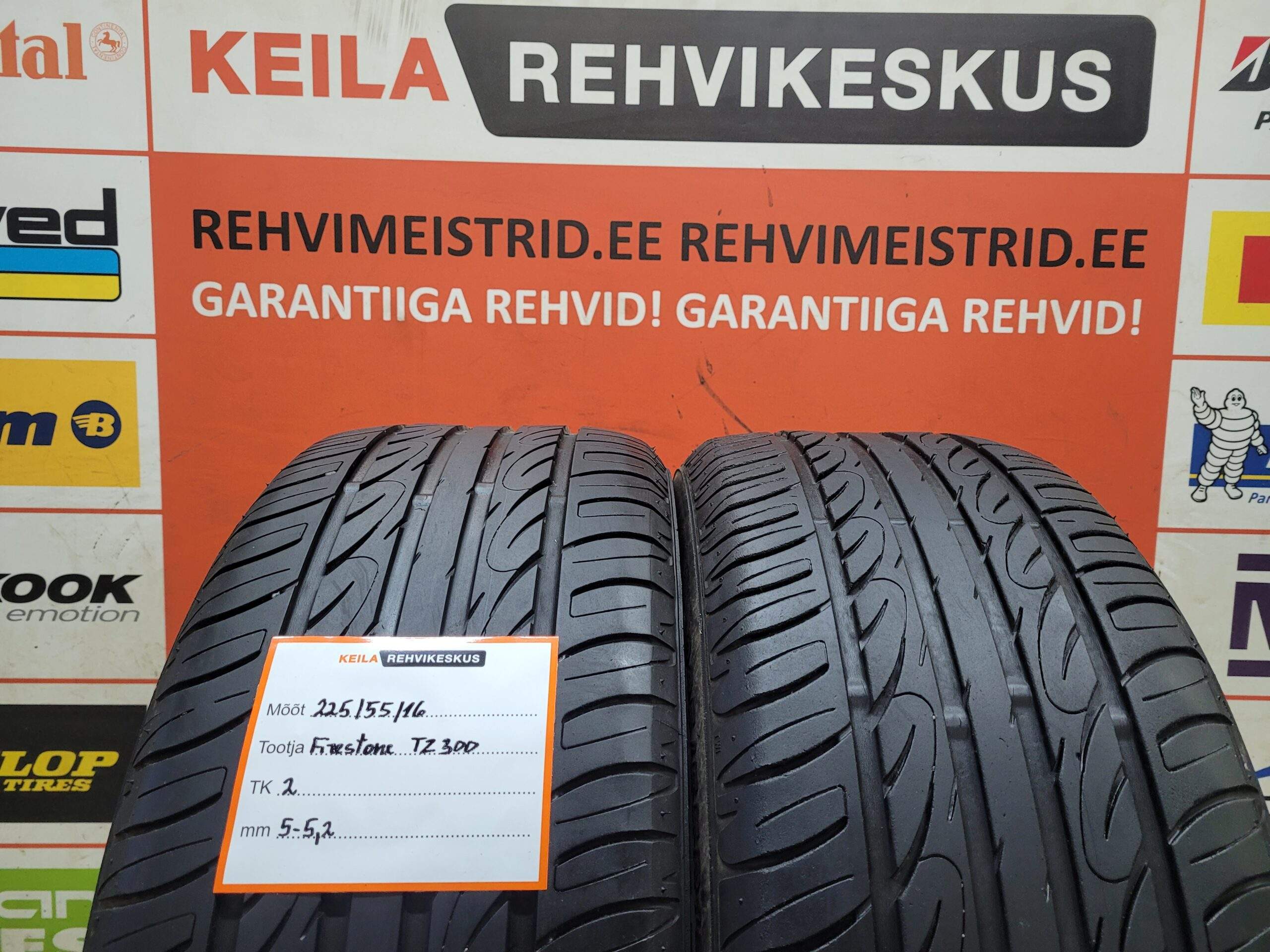 #225/55/16 Firestone Tz300