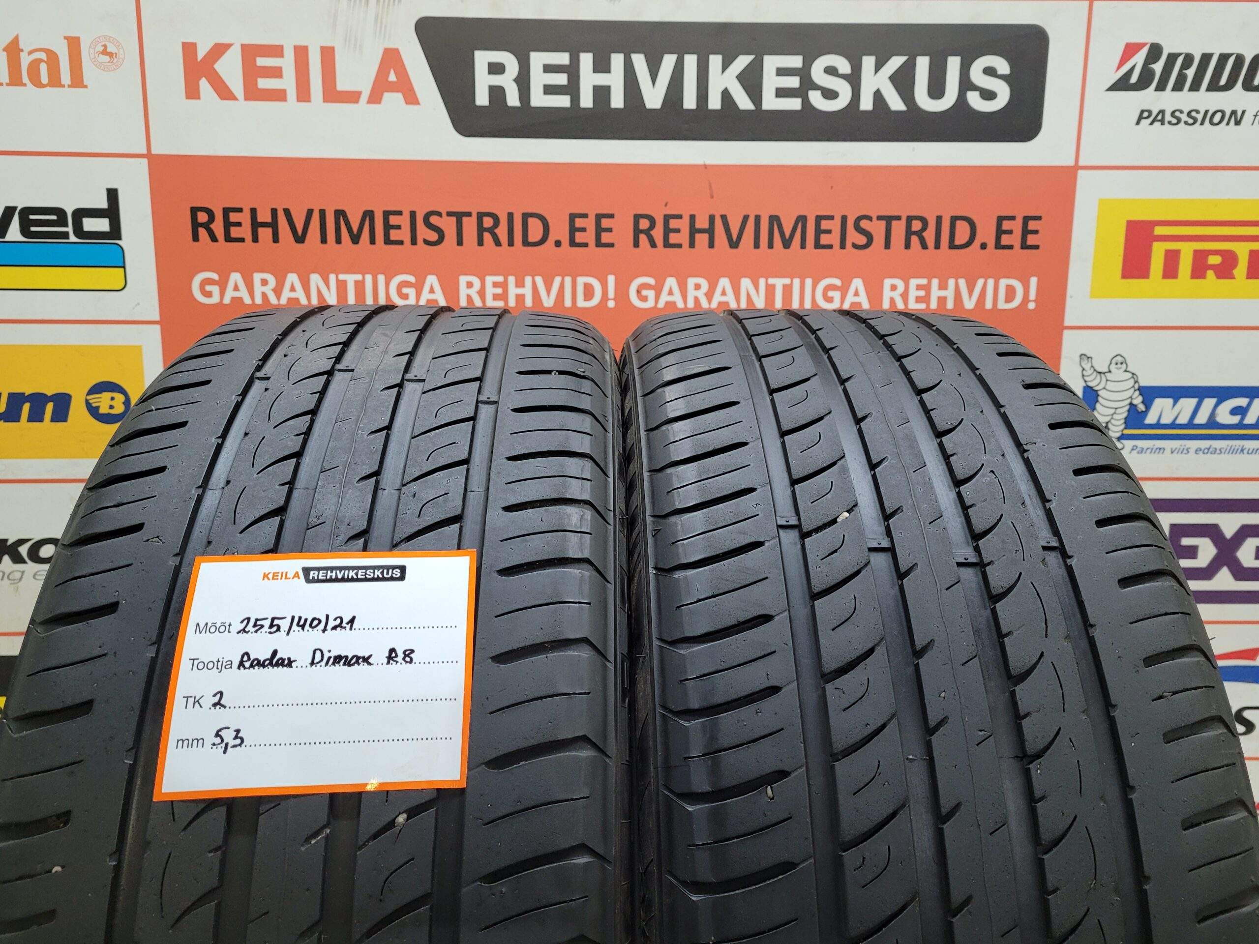 #255/40/21 Radar Dimax R8