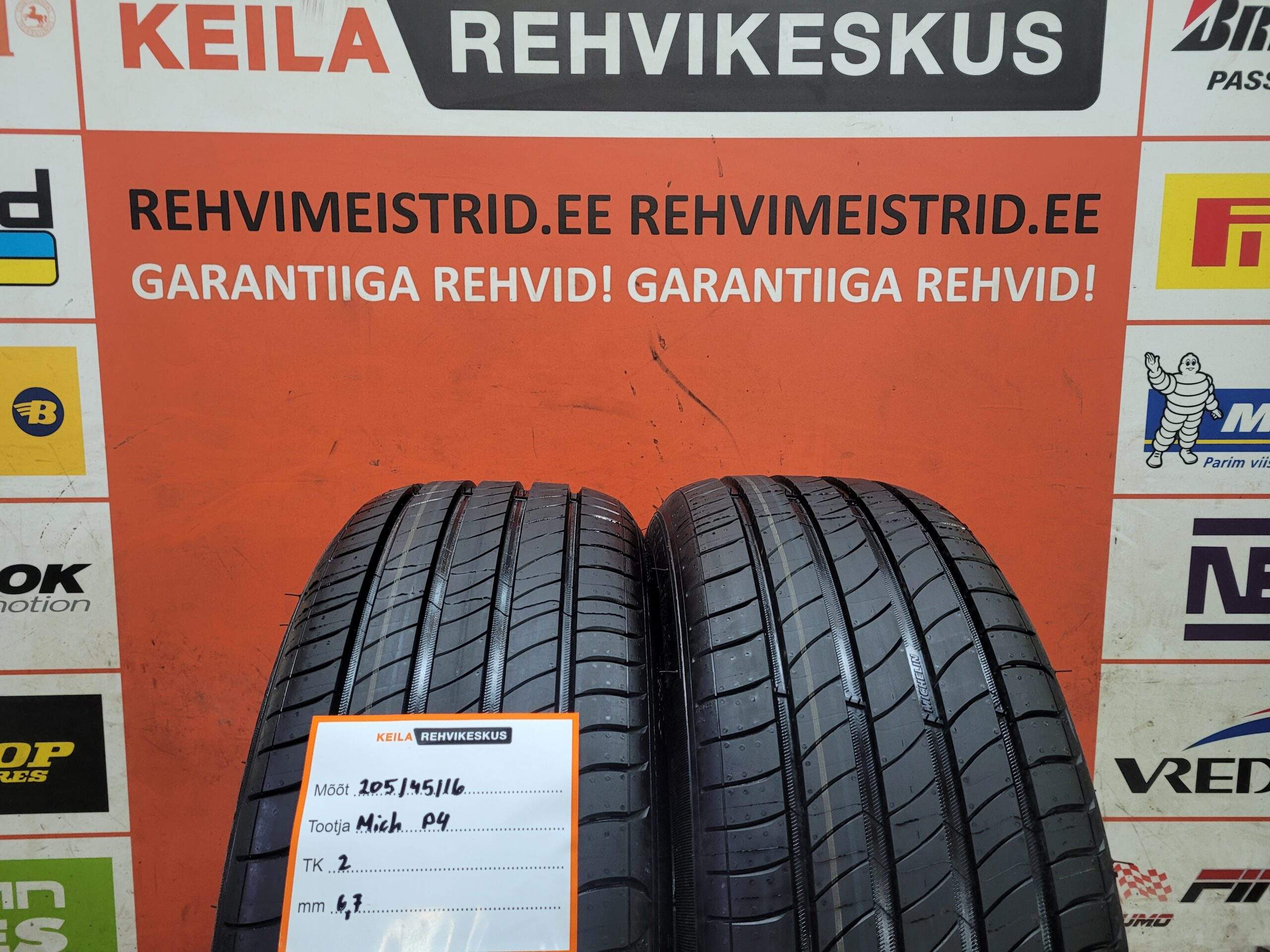 #205/45/16 Michelin Primacy4