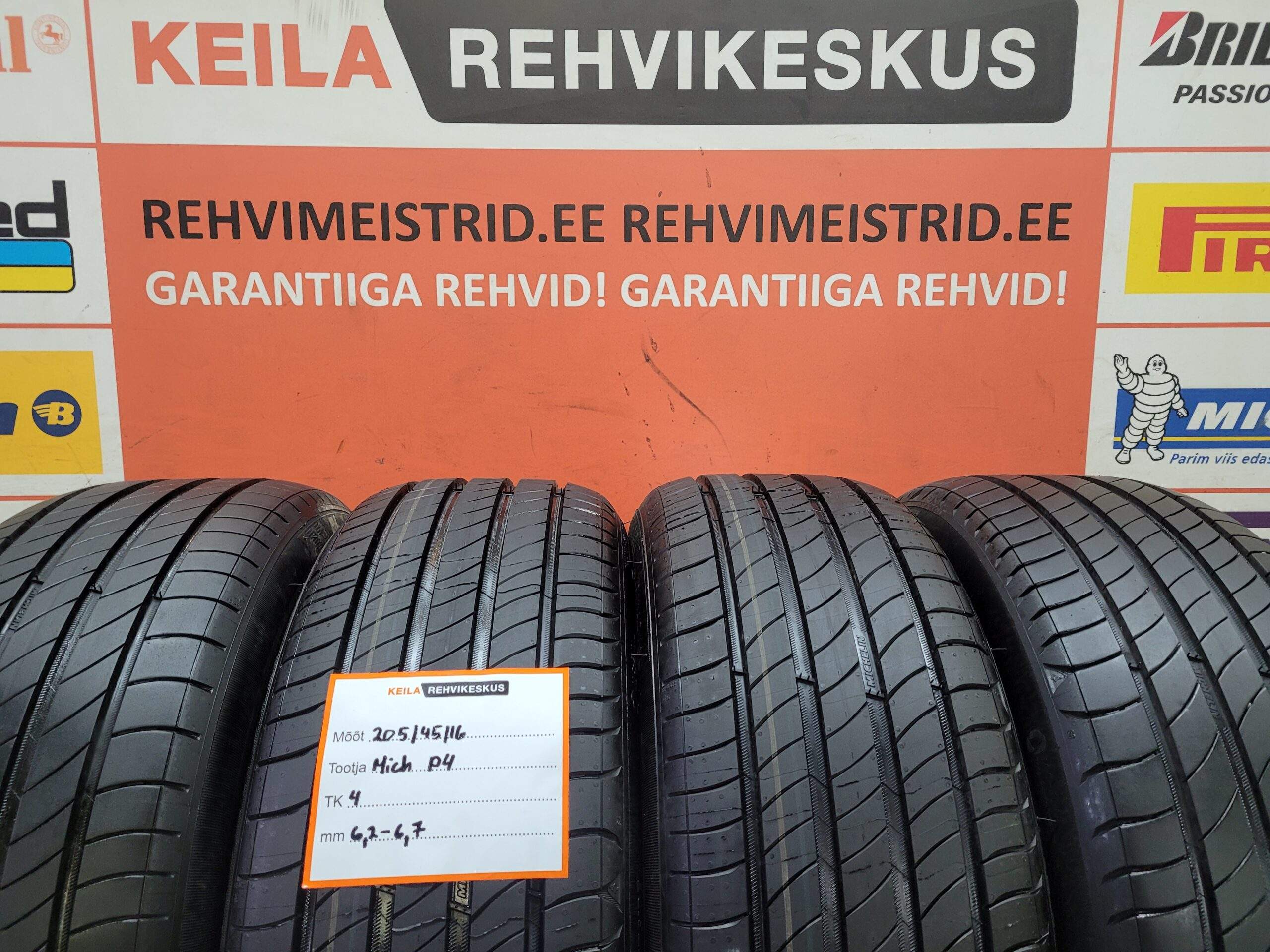 #205/45/16 Michelin Primacy4