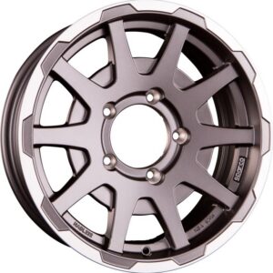 Sparco Dakar Matt Dark Greey Lip Polished NO CAP 5,5x16 5x139.7 ET5 CB108,1 (NO CAP) 60° 500 kg W29080001TM7