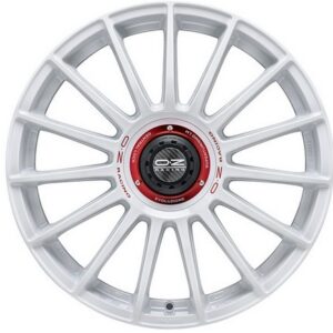 OZ Racing Superturismo Evoluzione WRC Race White Red Lettering 8x18 5x112 ET48 CB75,0 R12 790 kg W01854206EW33