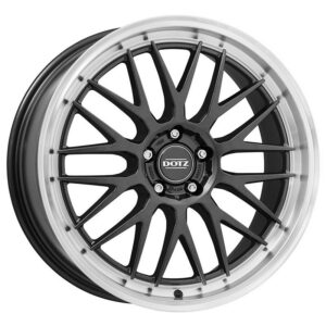 Dotz Bilbao dark Gunmetal/polished lip 8x17 5x108 ET45 CB70,1 60° 715 kg OBISHFL45
