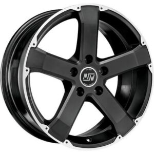 MSW 45 Matt Black Full Polished 8x18 5x150 ET35 CB110,1 60° 975 kg W8507200459