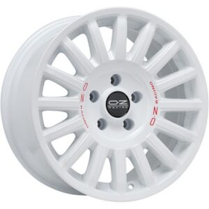 OZ Racing Rally Raid Race White Red Lettering 8,5x18 5x130 ET48 CB71,6 R14 950 kg W01C0115733