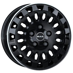 MAK Overland Gloss Black Mirror Ring 6,5x16 6x130 ET50 CB84,1 R14 1275 kg F6560RVGL50M4X