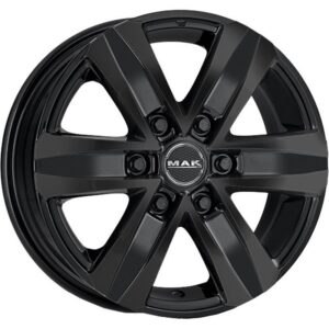 MAK Stone 6 Gloss Black 8x18 6x139.7 ET15 CB106,1 Flat 1215 kg F80806TGB15VH2X
