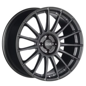 OZ Racing Superturismo LM Matt Graphite Silver Lettering 8x18 5x112 ET45 CB66,6 60° 680 kg W0185400646