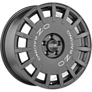 OZ Racing Rally Racing Dark Graphite Silver Lettering 7x17 5x114.3 ET45 CB75.0 60° 650 kg W01A50256T9
