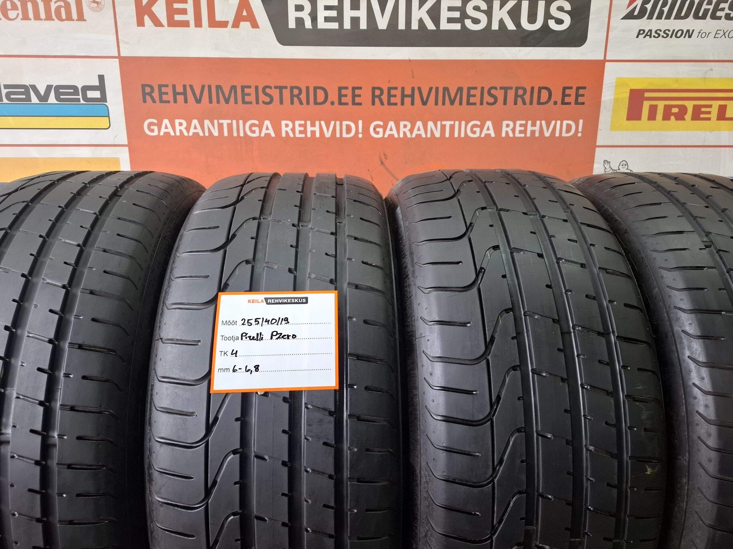 #255/40/19 Pirelli Pzero