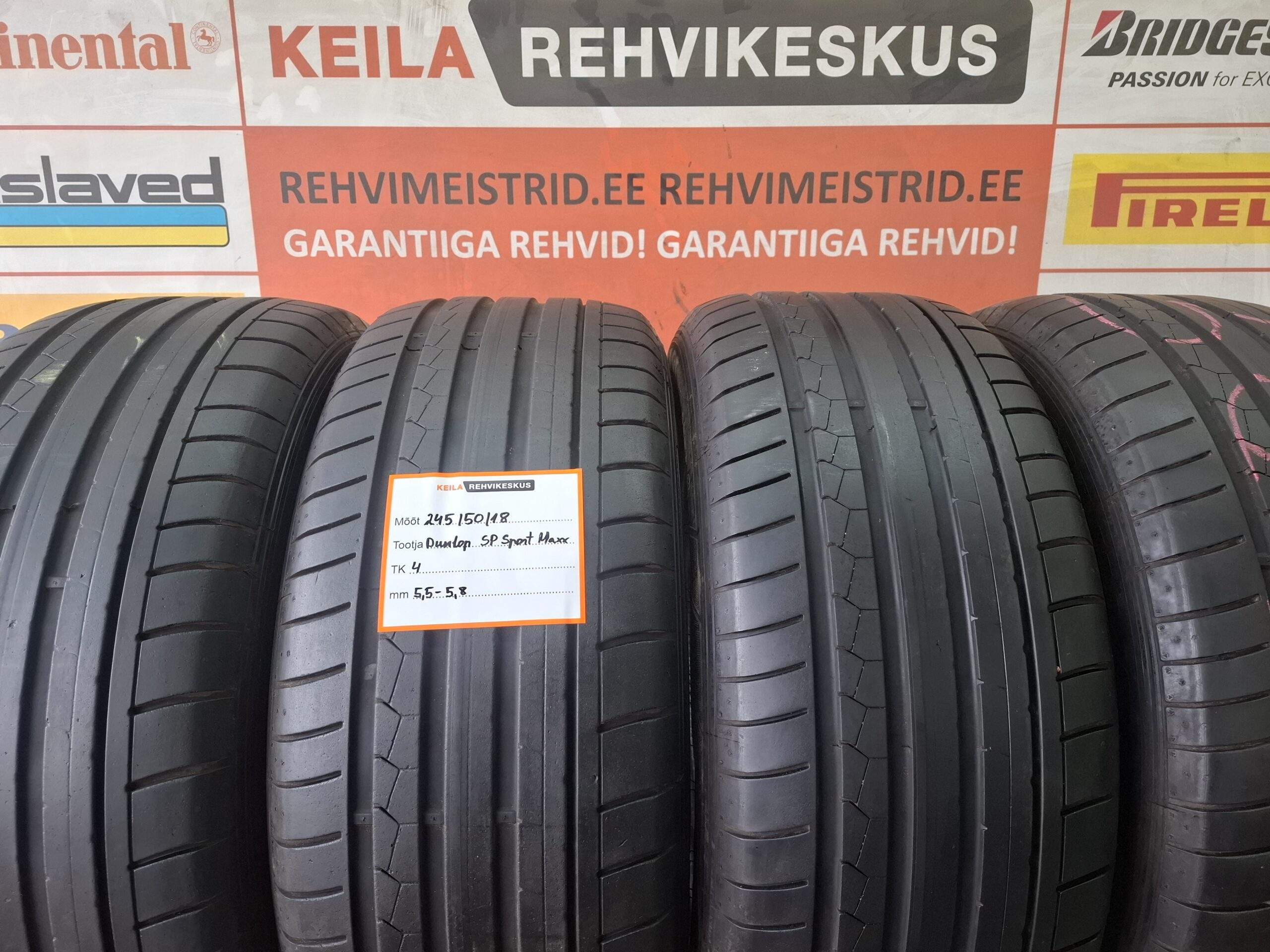 #245/50/18 Dunlop SpSportMaxx
