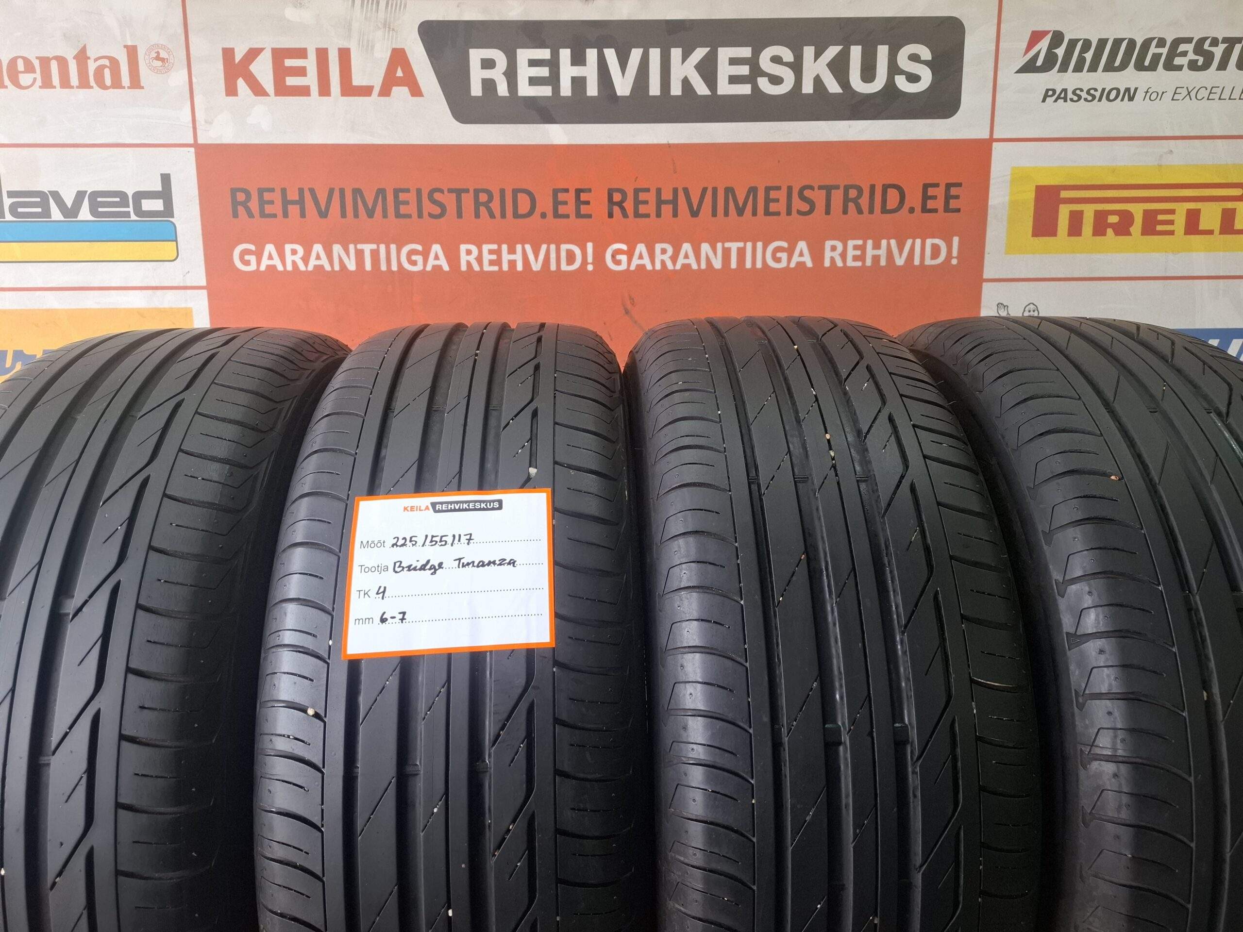#225/55/17 Bridgestone Turanza
