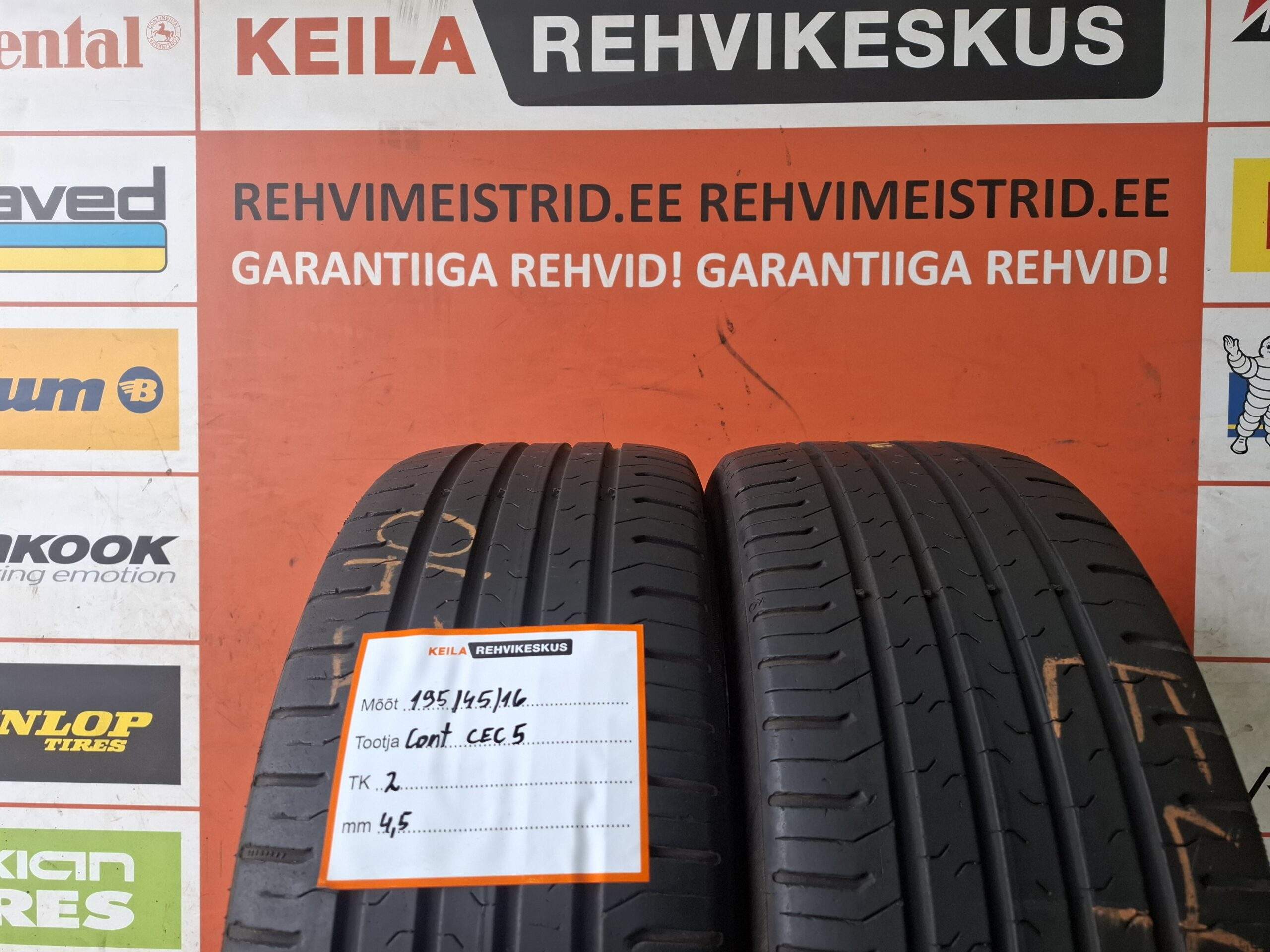 #195/45/16 Continental CEC5