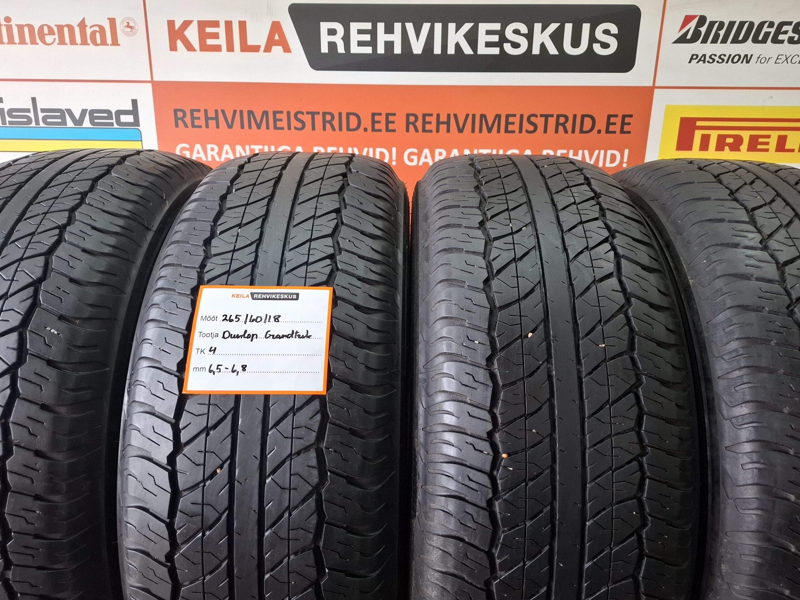 #265/60/18 Dunlop GrandTrek