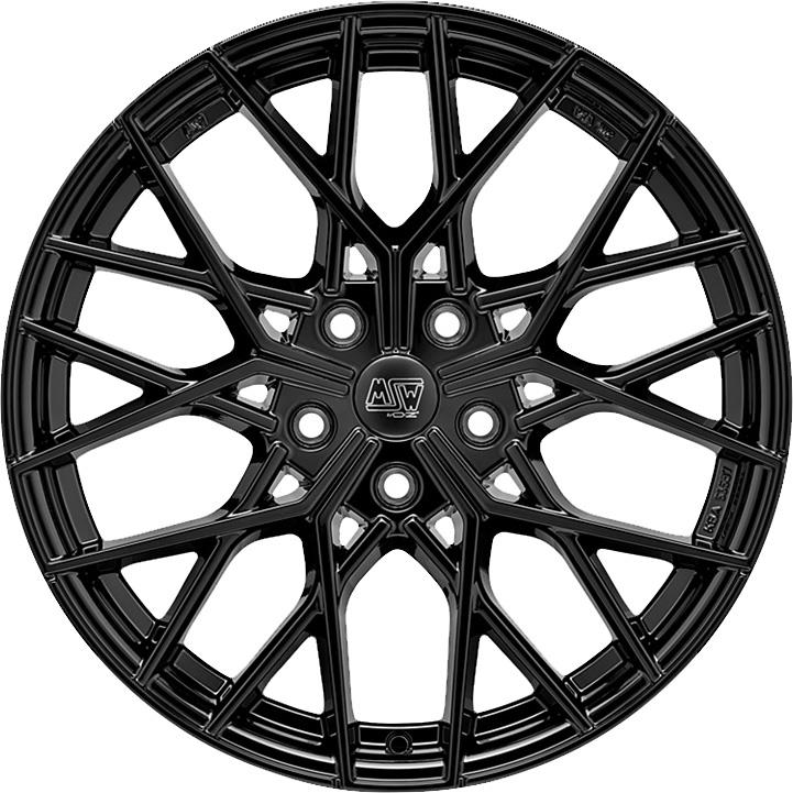 MSW 74 Gloss Black 8x19 5x112 ET27 CB73.1 60° 790 kg W19351501TC5