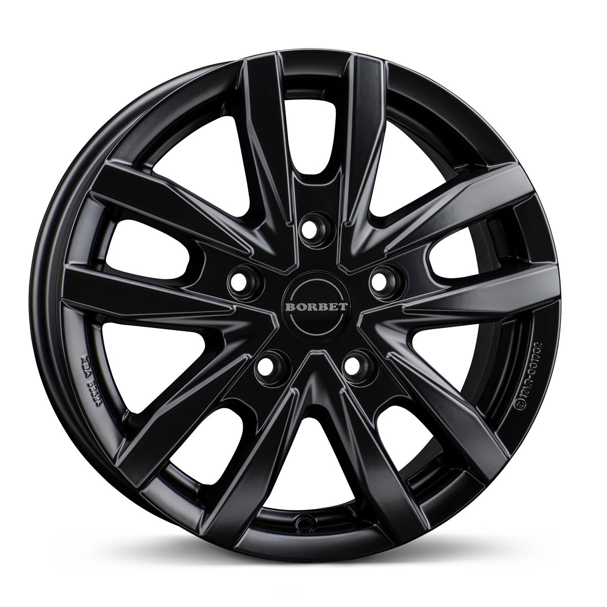 Borbet CW5 Black matt 6,5x16 5x160 ET60 CB65,1 60° 1200 kg 497840