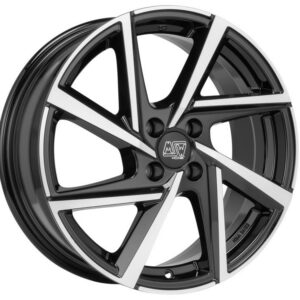 MSW 80-4 Gloss Black Full Polished 6,5x16 4x100 ET45 CB63.3 60° 615 kg W19385501T56