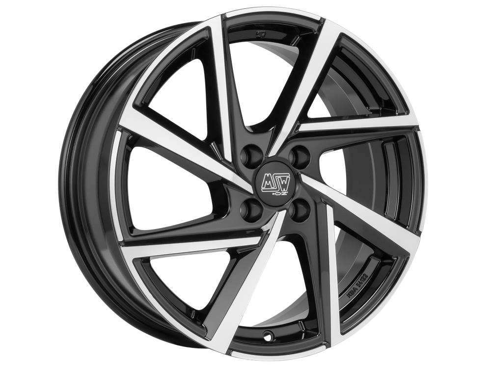 MSW 80-4 Gloss Black Full Polished 6,5x16 4x100 ET45 CB63.3 60° 615 kg W19385501T56