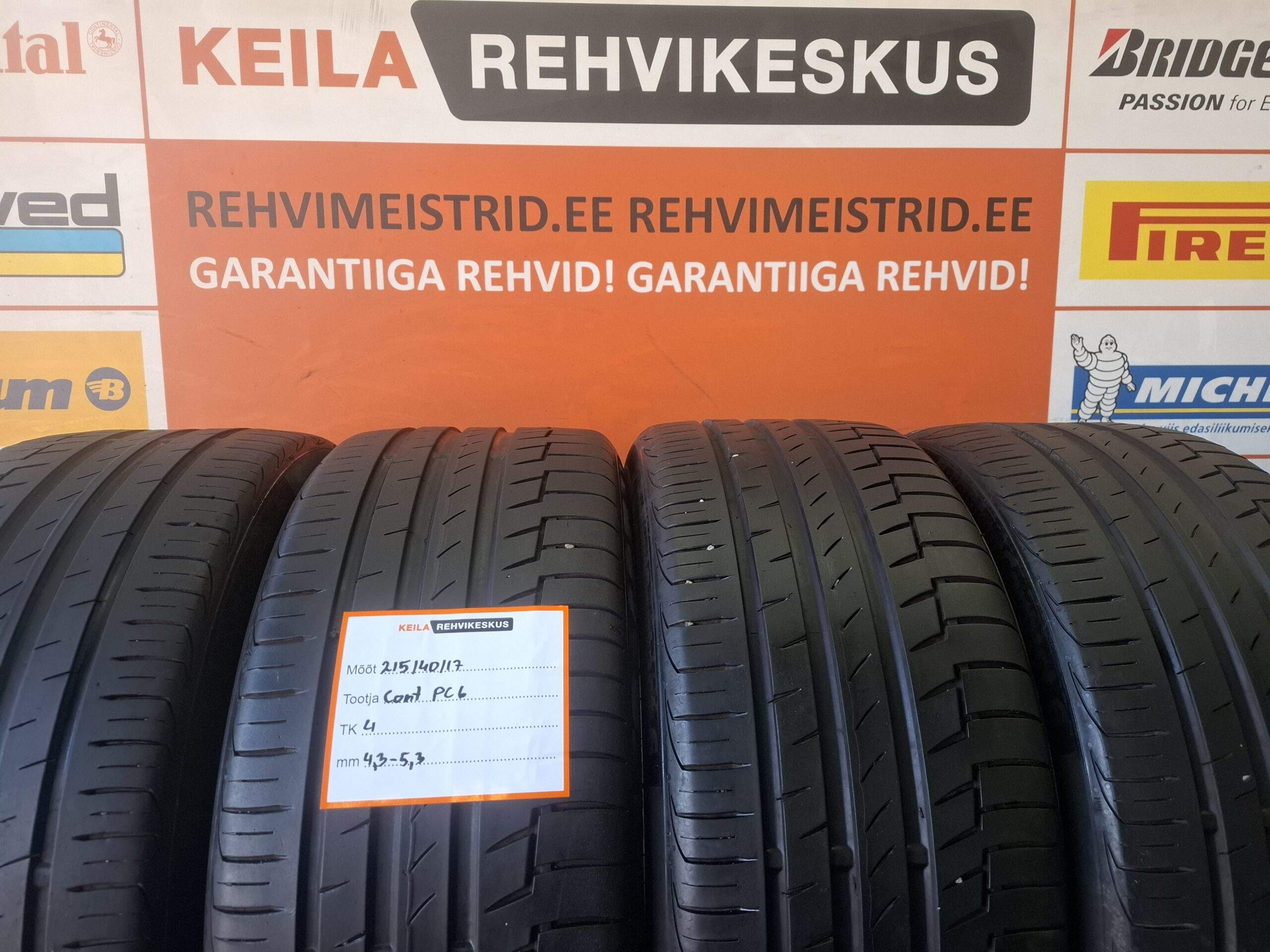 #215/40/17 Continental PC6