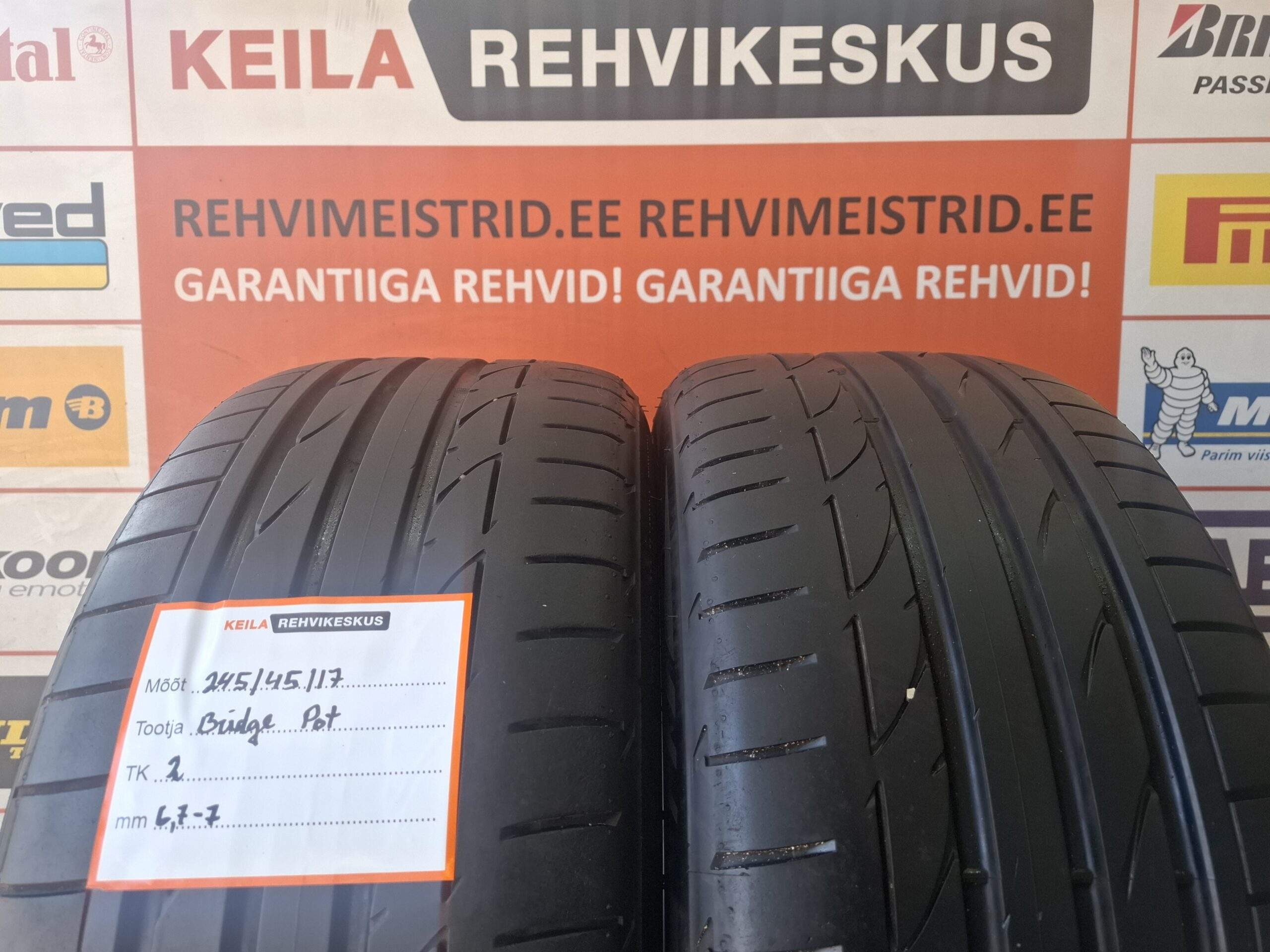 #245/45/17 Bridgestone Potenza