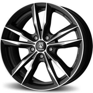 Reds Fast Matt Black polished 6,5x16 5x114.3 ET40 CB72,3 60° 620 kg WFAE65640514E