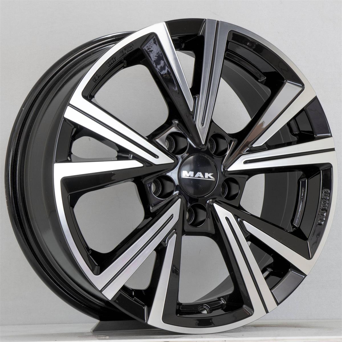 MAK Qvarz Black Mirror 6x16 5x100 ET35 CB57,1 R13 650 kg F6060QZBM35PEX