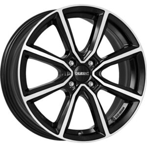 Dezent TN dark Black/polished 6,5x17 4x108 ET32 CB65,1 Flat 630 kg TTN93BP32E