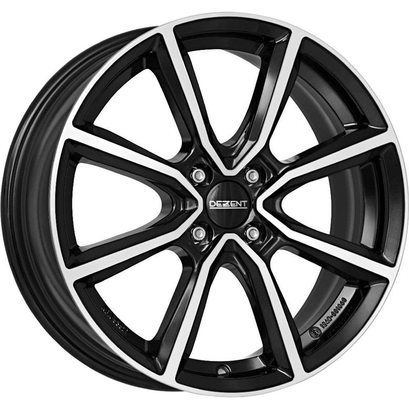 Dezent TN dark Black/polished 6,5x17 4x108 ET32 CB65,1 Flat 630 kg TTN93BP32E